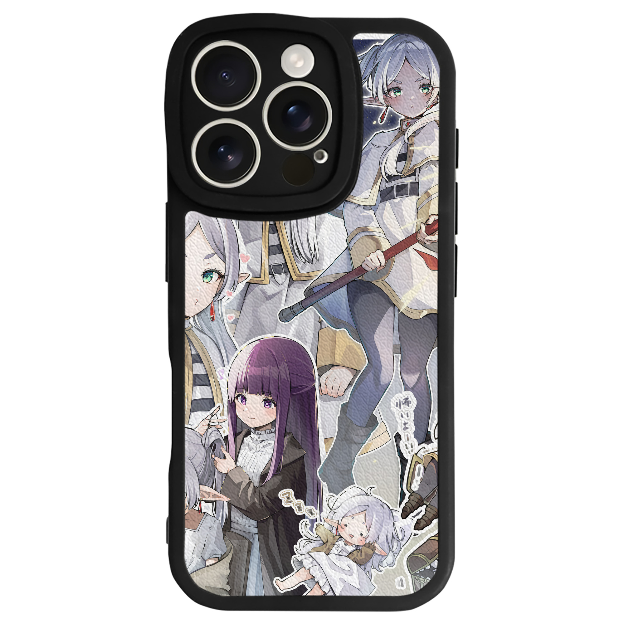 （画像用） 葬送のフリーレン Frieren 【iPhone 16シリーズ対応】シリコンスマホケース（レザー調） 材質：シリコン